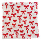 Red Bows / Organic Pointelle Swaddle