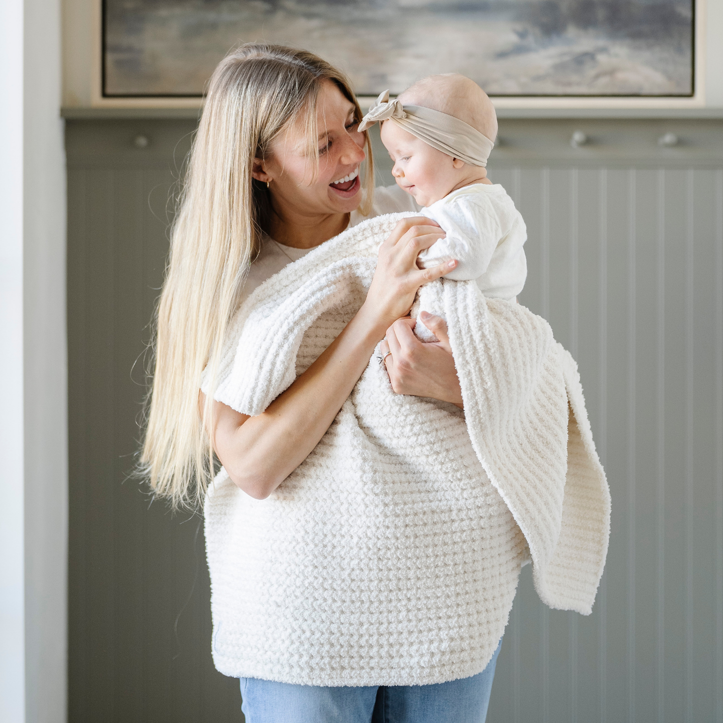 Saranoni - WAFFLE KNIT RECEIVING BLANKETS