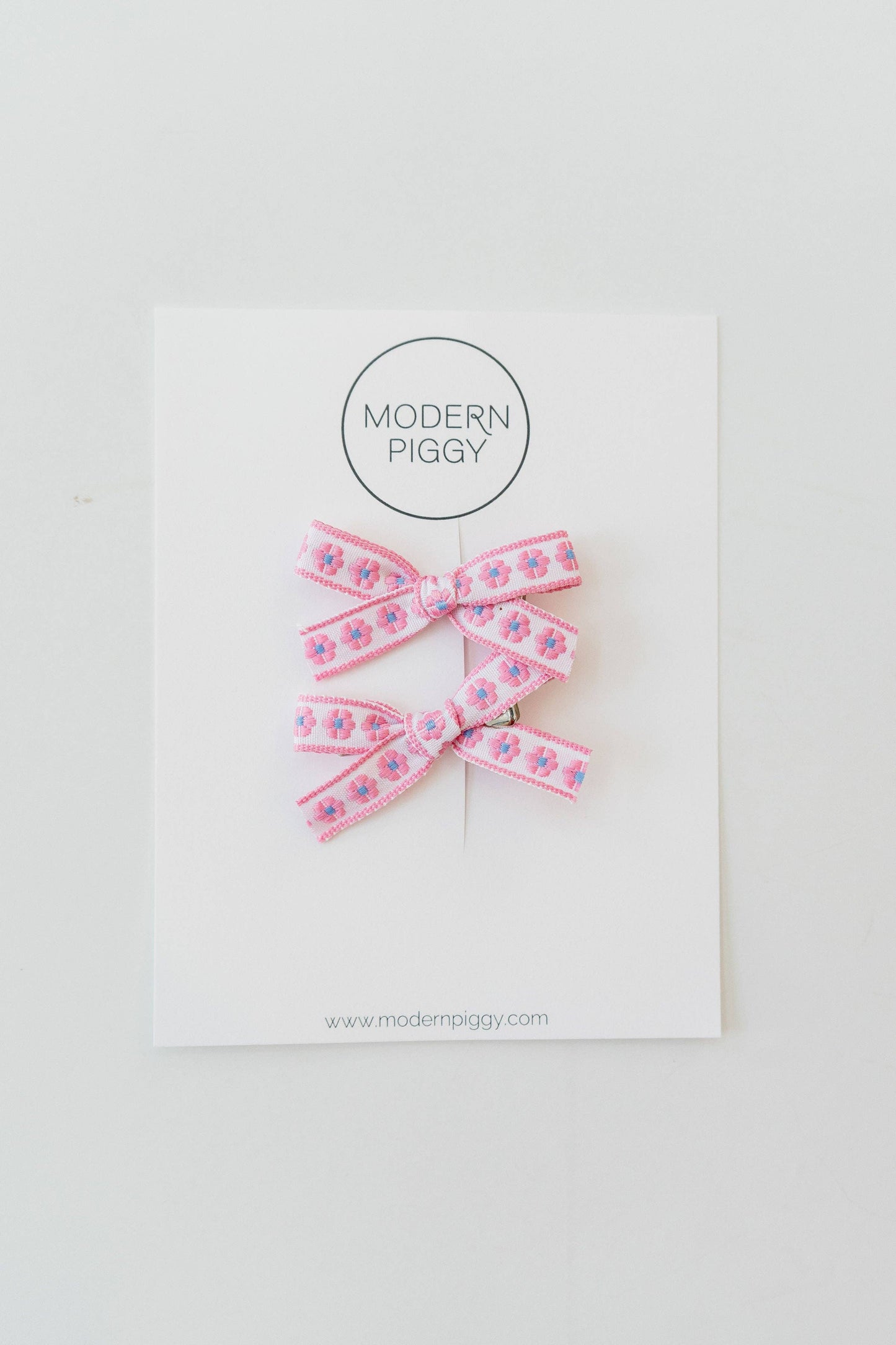 Daisy Chain- Pink | Mini Ribbon Bow Set