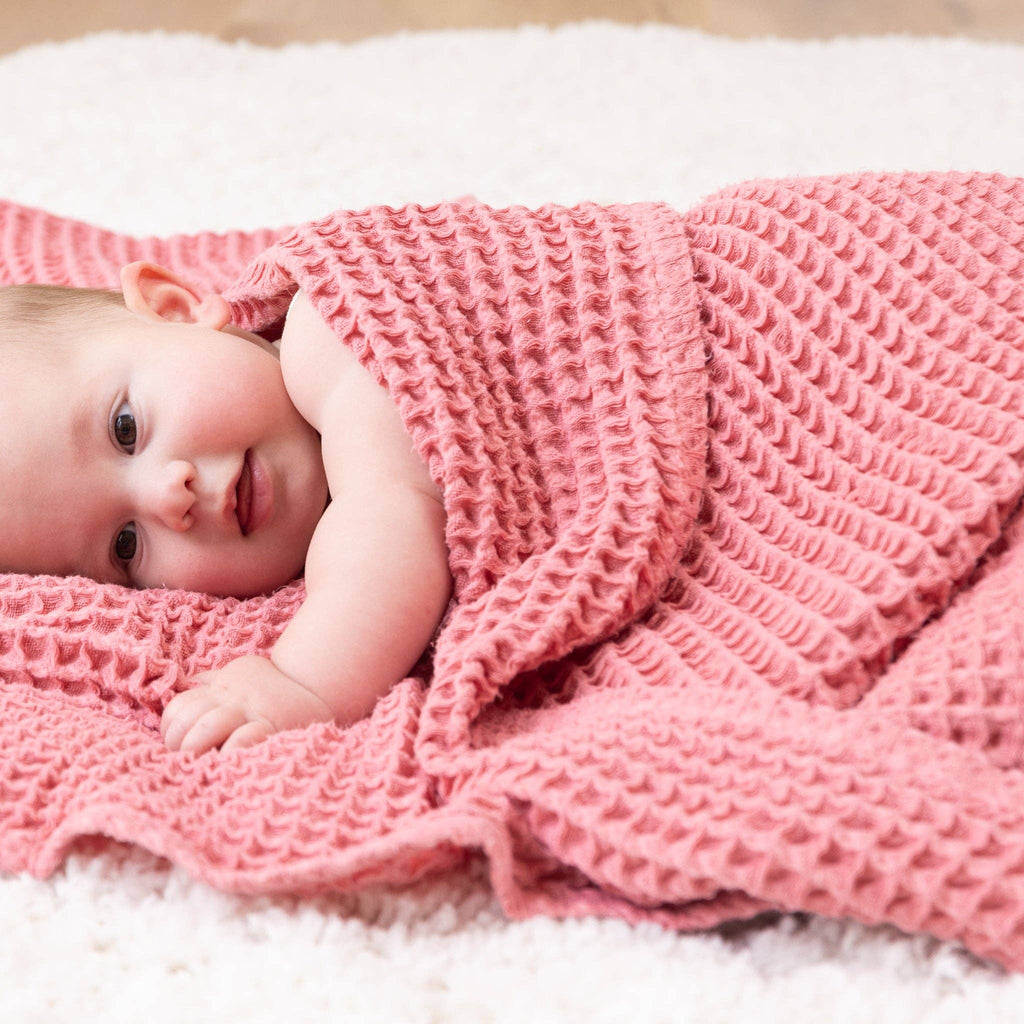 Waffle Baby Blanket - Watermelon