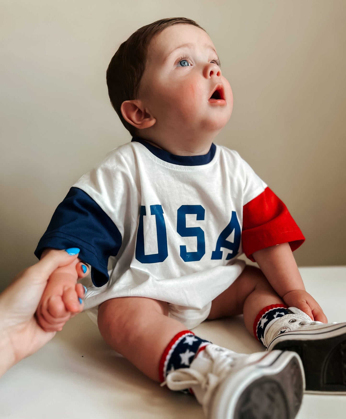 Stars and Stripes 4th of July Socks