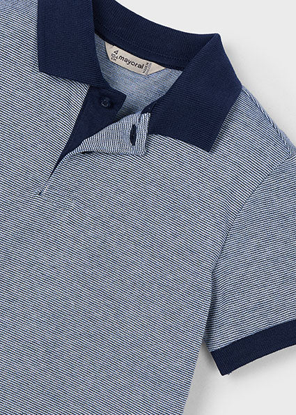 Navy + Grey Polo Shirt