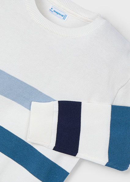 Striped Blue Crewneck