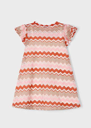 Salmon Knitted Dress