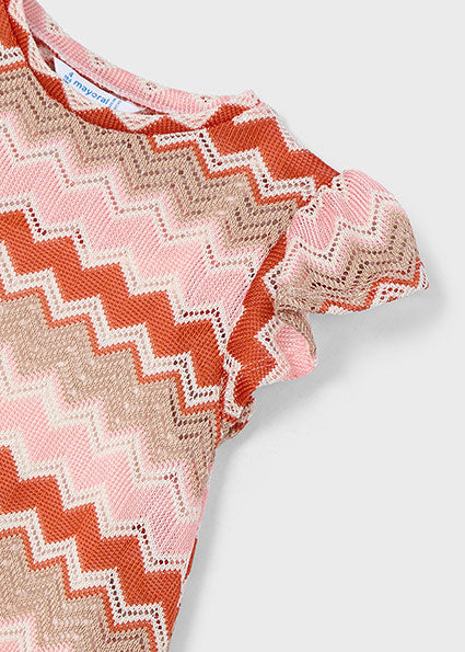 Salmon Knitted Dress