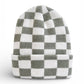 Baby's First Hat®, Fern/Warm White Checkerboard