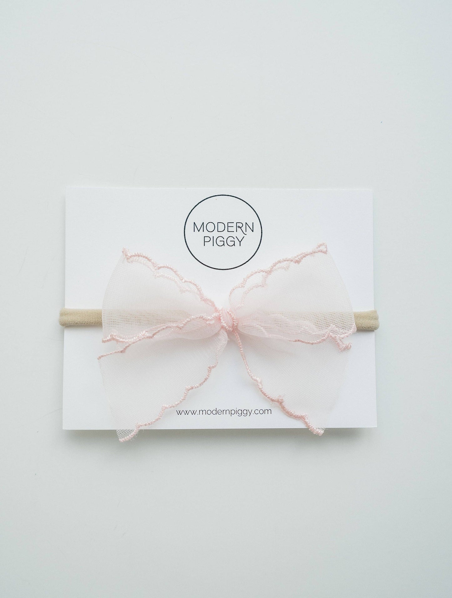 Pink Mist | Ribbon Headband Bow