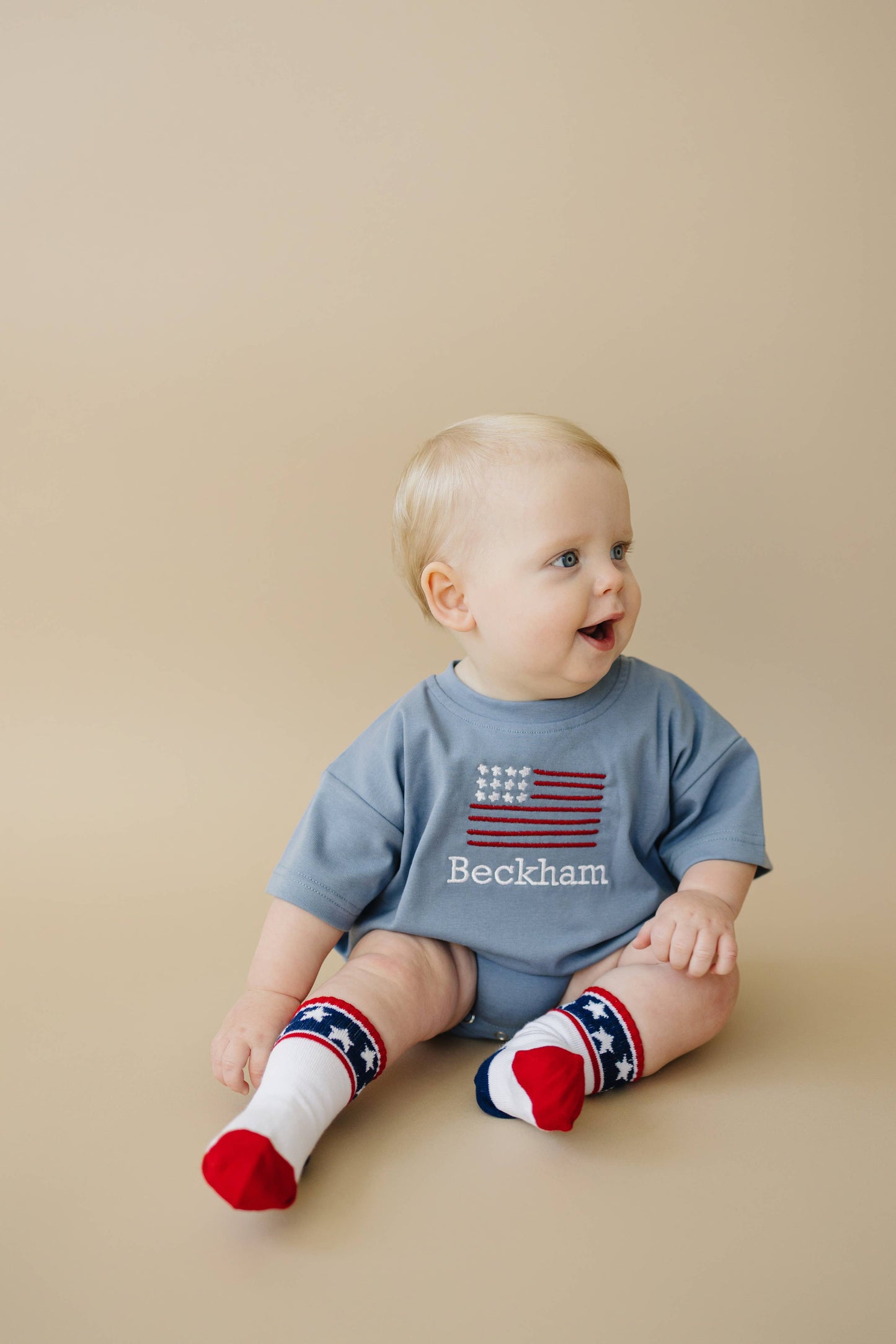 Stars and Stripes 4th of July Socks