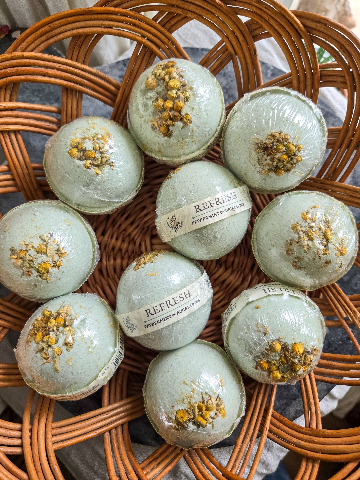 Gnat and Bee - Refresh | Natural Bath Bomb
