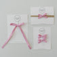 Daisy Chain- Pink | Mini Ribbon Bow Set