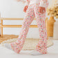 Berry Floral Flare Legging