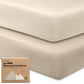 2pk Waterproof Crib Sheets - Ecru