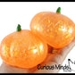 1 Boxed Realistic Pumpkin Jack o Lantern Sugar Ball - Thick