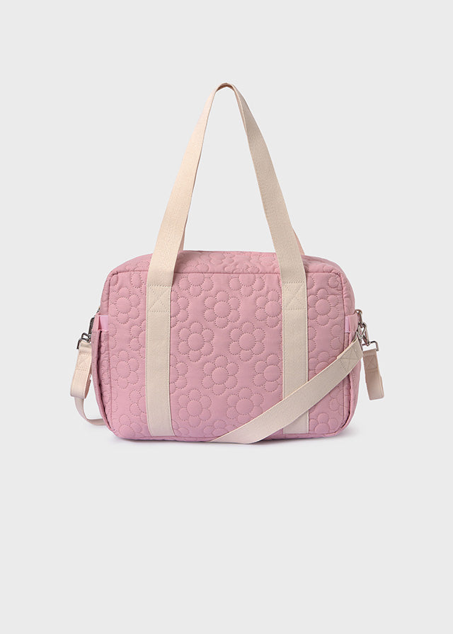 Rose Quilted Diaper Bag