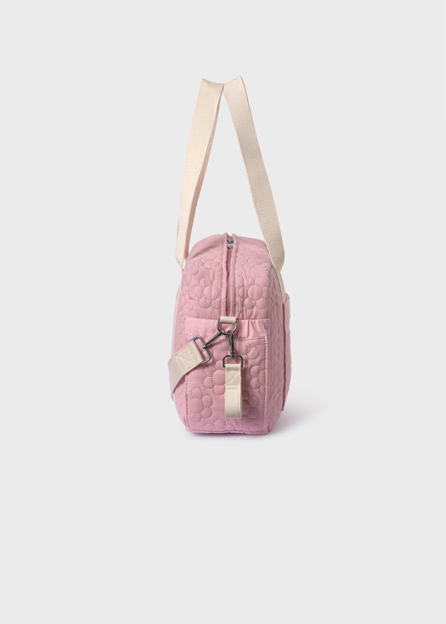 Rose Quilted Diaper Bag