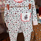 Candy Cane Bow Butterknit Pajama Set