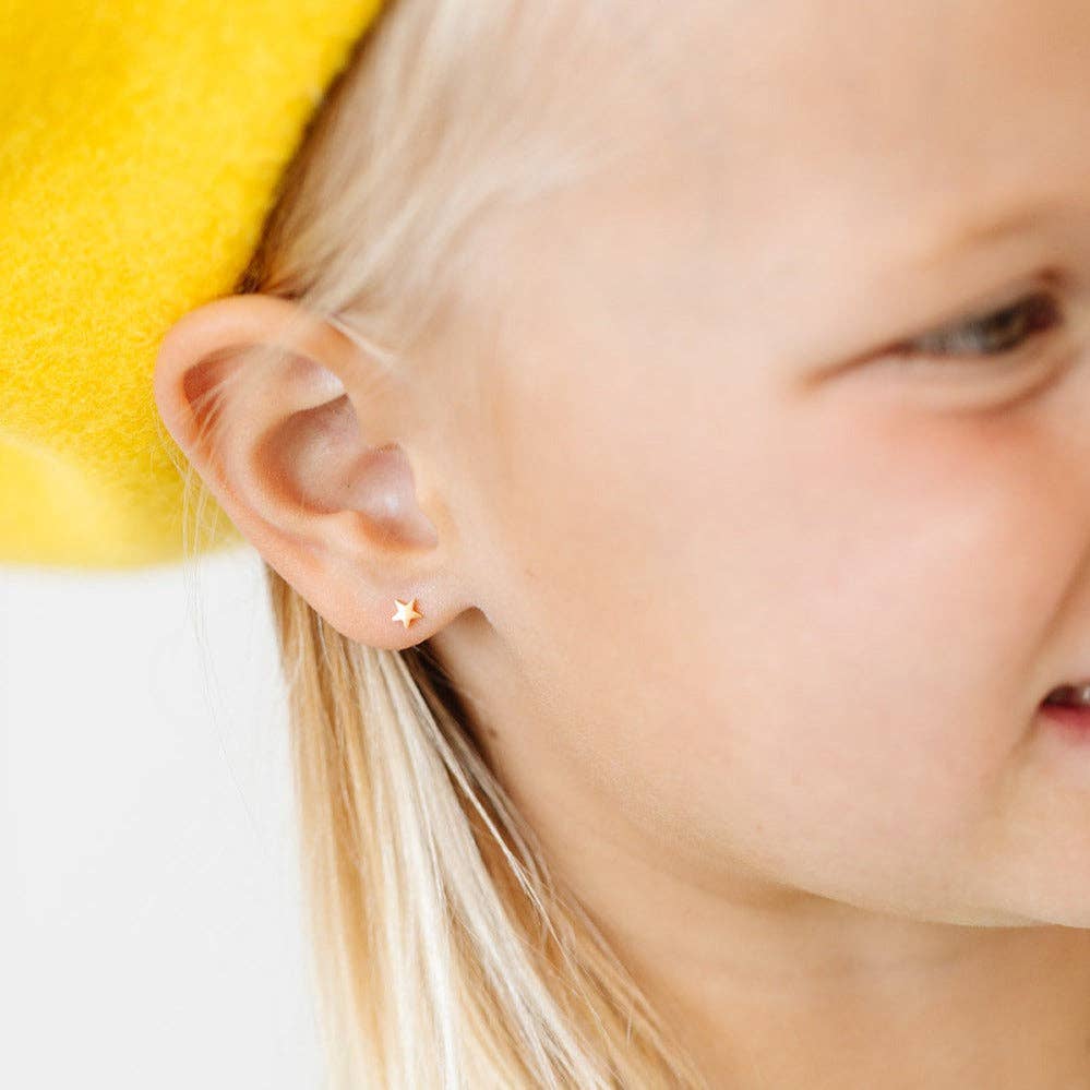 Mini Star Screw-Back Earrings