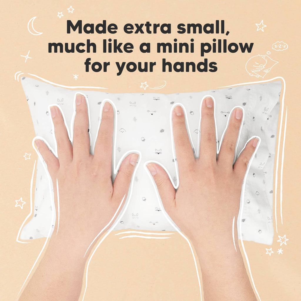 9X13 Mini Toddler Pillow W/ Pillowcase - Acorn