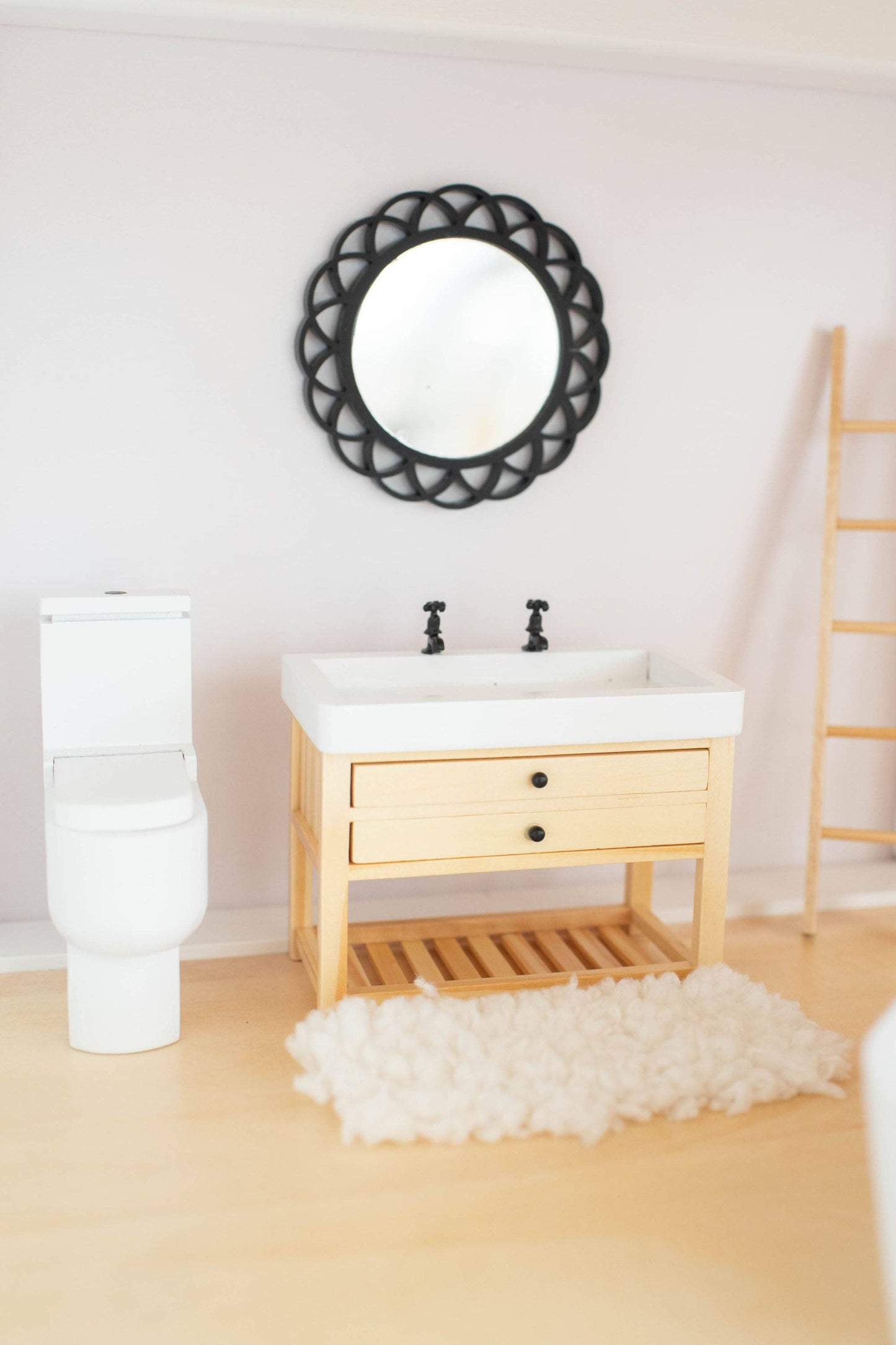 Macy Mae Dollhouse Designs - Dollhouse Florina Scalloped Mirror | Multiple Colors