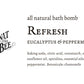 Gnat and Bee - Refresh | Natural Bath Bomb