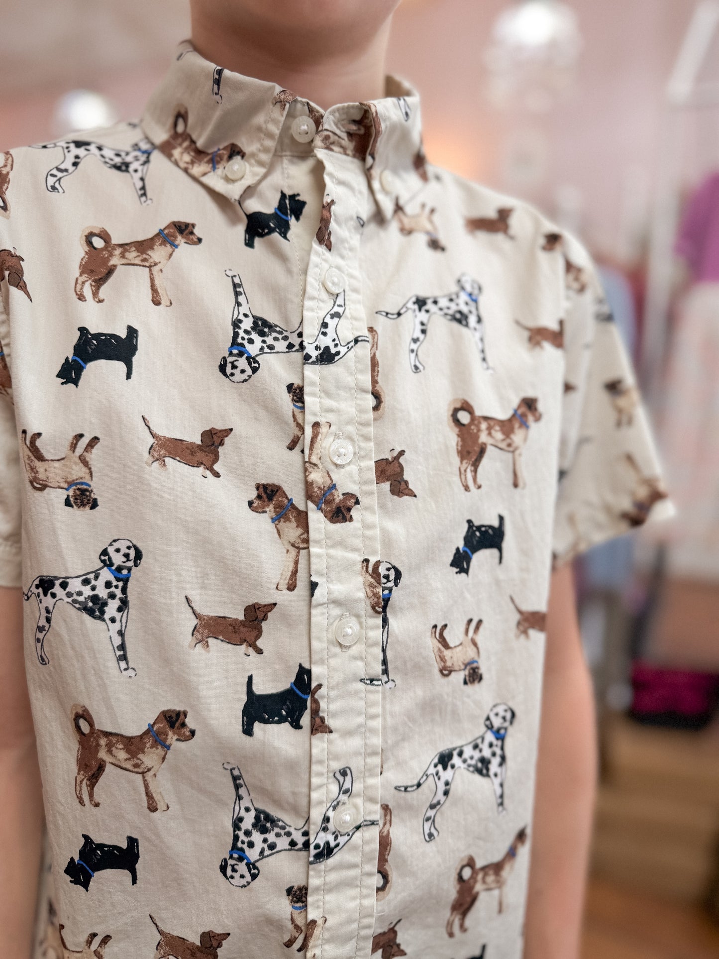 Dogs Sport Button-Up