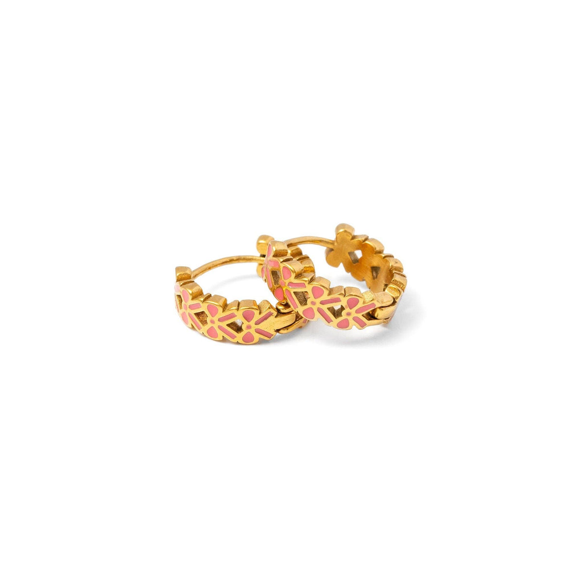 Pip Pop Post - Bow Repeat Hoop Earrings - Hypoallergenic, Girl Gift