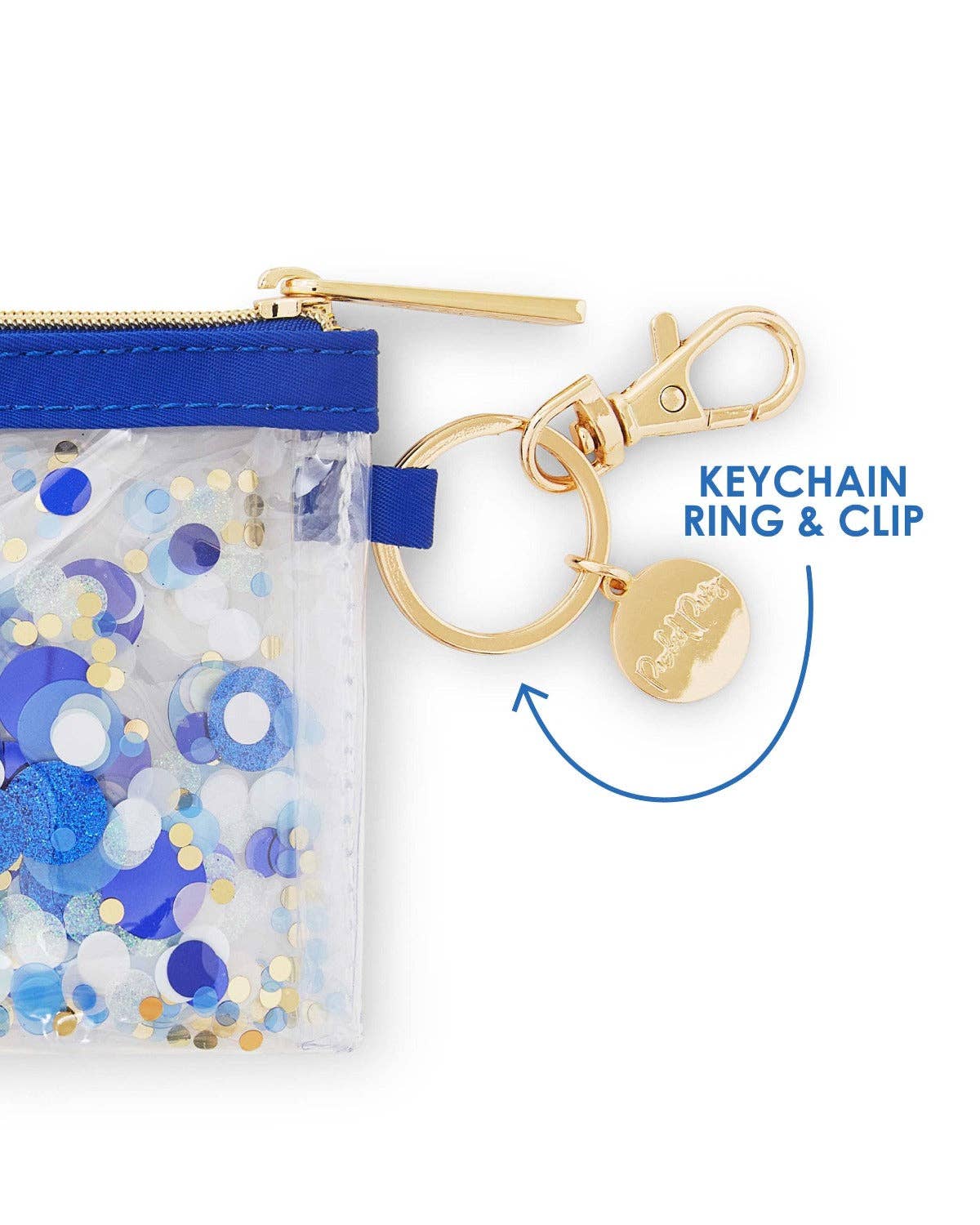 Keychain Wallet- Orange Burst
