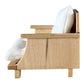 Macy Mae Dollhouse Designs - Dollhouse Patio Chair + Tufted Cushions | Natural Wood White
