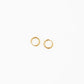 Pip Pop Post - Endless Hoop Thin Gold Earrings - Hypoallergenic, Girl Gift: Gold / 22 mm