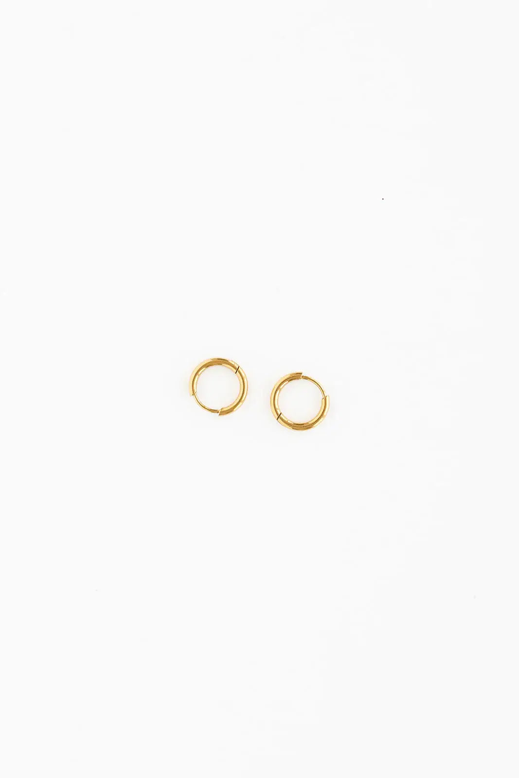 Pip Pop Post - Endless Hoop Thin Gold Earrings - Hypoallergenic, Girl Gift: Gold / 22 mm
