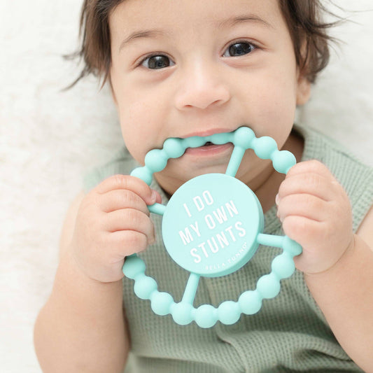 I Do My Own Stunts Teether: Blue