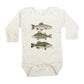 Three Fish Baby Bodysuit