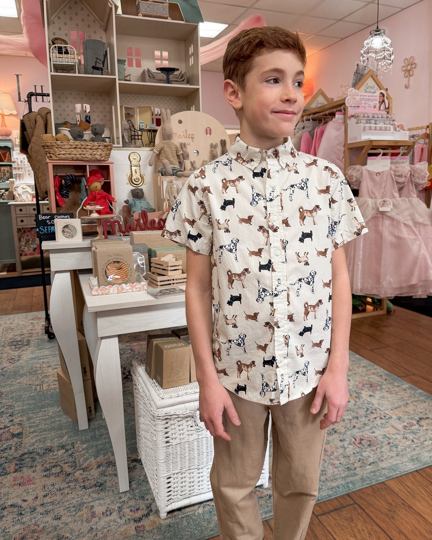 Dogs Sport Button-Up