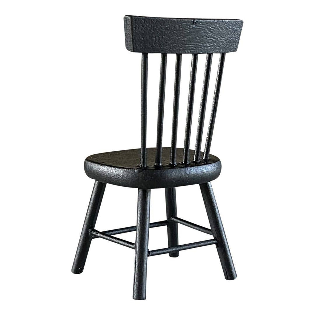 Macy Mae Dollhouse Designs - Dollhouse Classic Windsor Dining Chair | Black