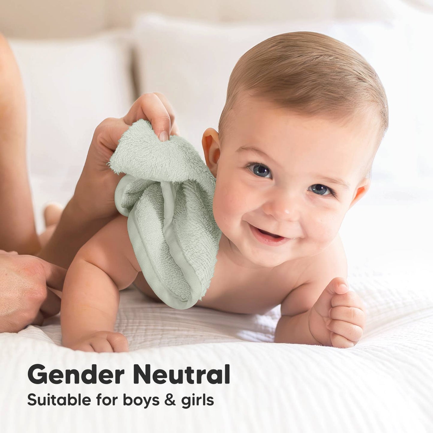 6-Pack Baby Wash Cloths - Dove