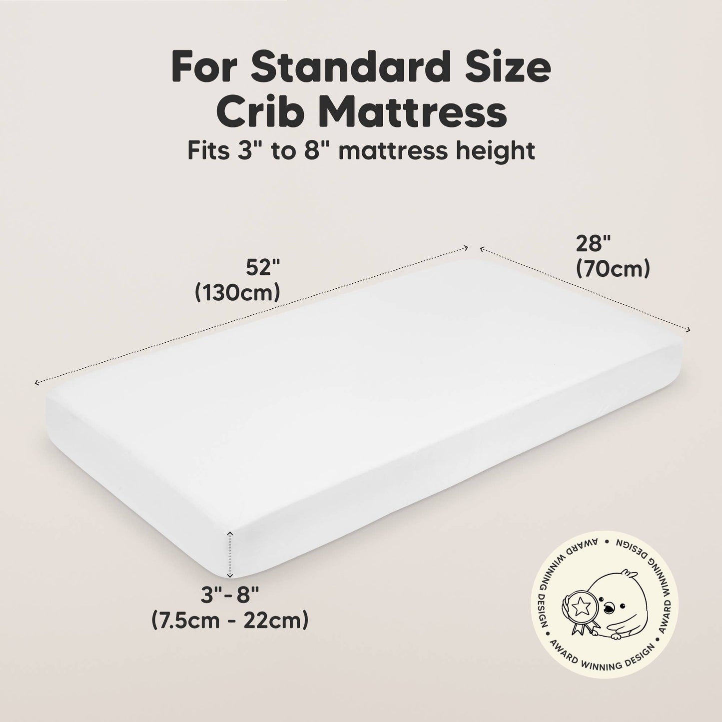 2-pack Organic Cotton Fitted Crib Sheet - Rose