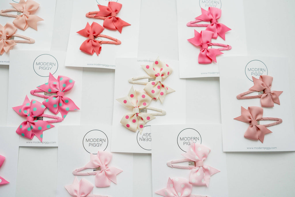 Bright Pink | Snap Clip Set