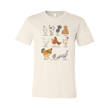 ADULT Chicken Breeds Tee