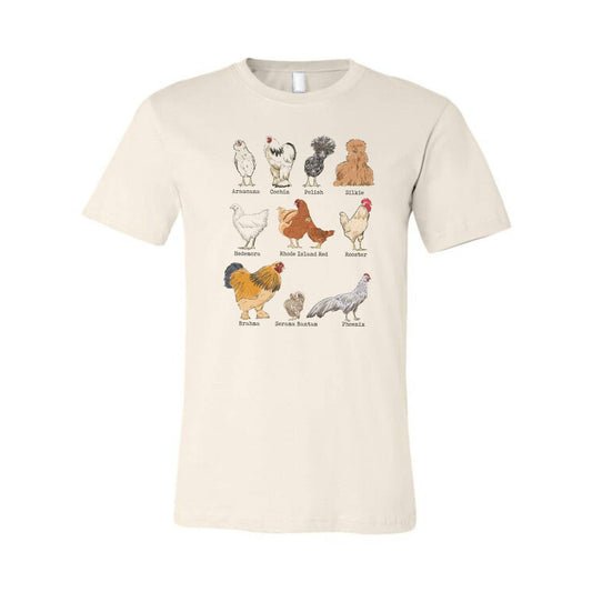 ADULT Chicken Breeds Tee