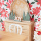 Macy Mae Dollhouse Designs - Dollhouse Holiday Mantle Decor Set | Joy | Green Pink Brown