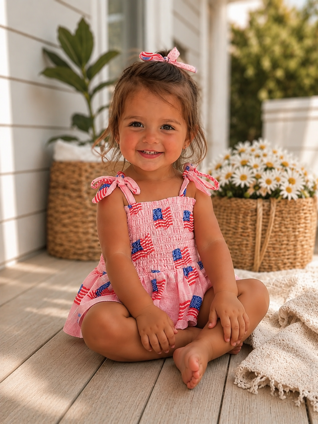American Flag Bubble Dress