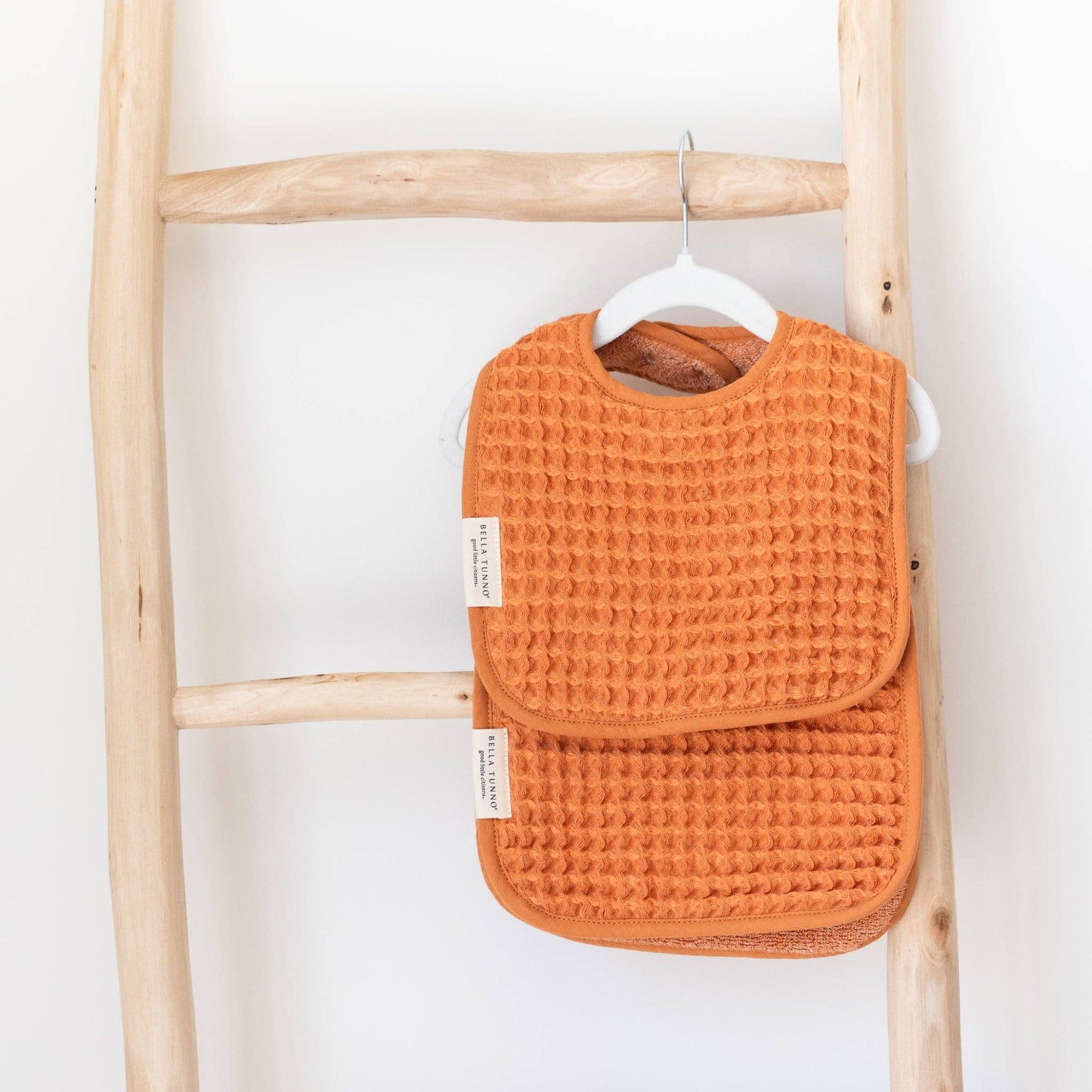 Reversible Bib + Burp Set - Pumpkin