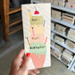 Birthday Ice Cream Cone folded Greeting Card