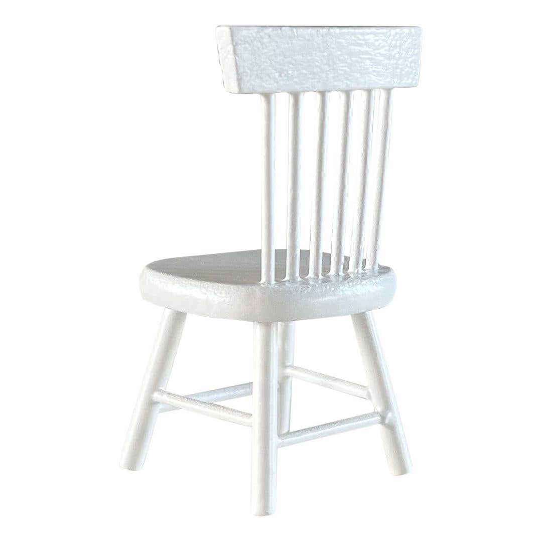 Macy Mae Dollhouse Designs - Dollhouse Classic Windsor Dining Chair | White