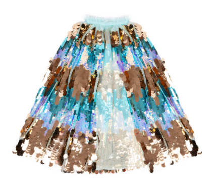 5th Avenue Pailette Cape