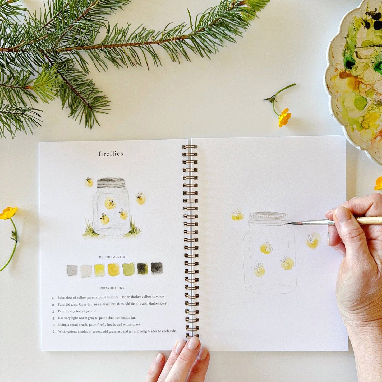 Camping - Watercolor Workbook