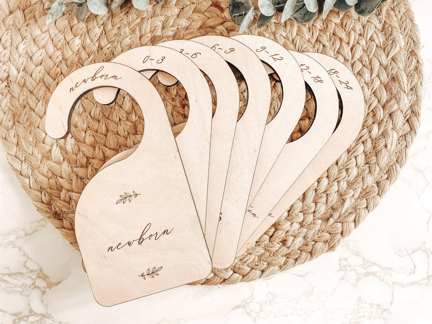 Charlie and Pine - Wooden Baby Closet Dividers – Nursery Size Organizers Newborn to 5T