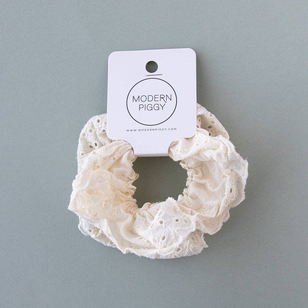 Eyelet - Ivory | Scrunchie