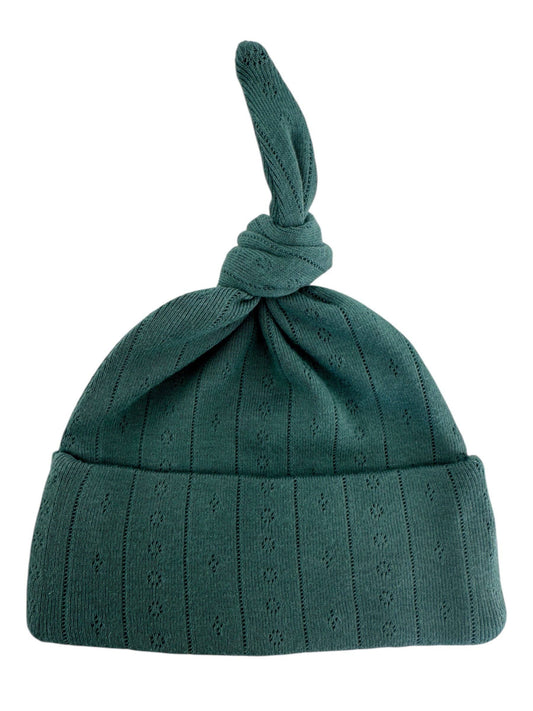 Pine / Organic Pointelle Beanie