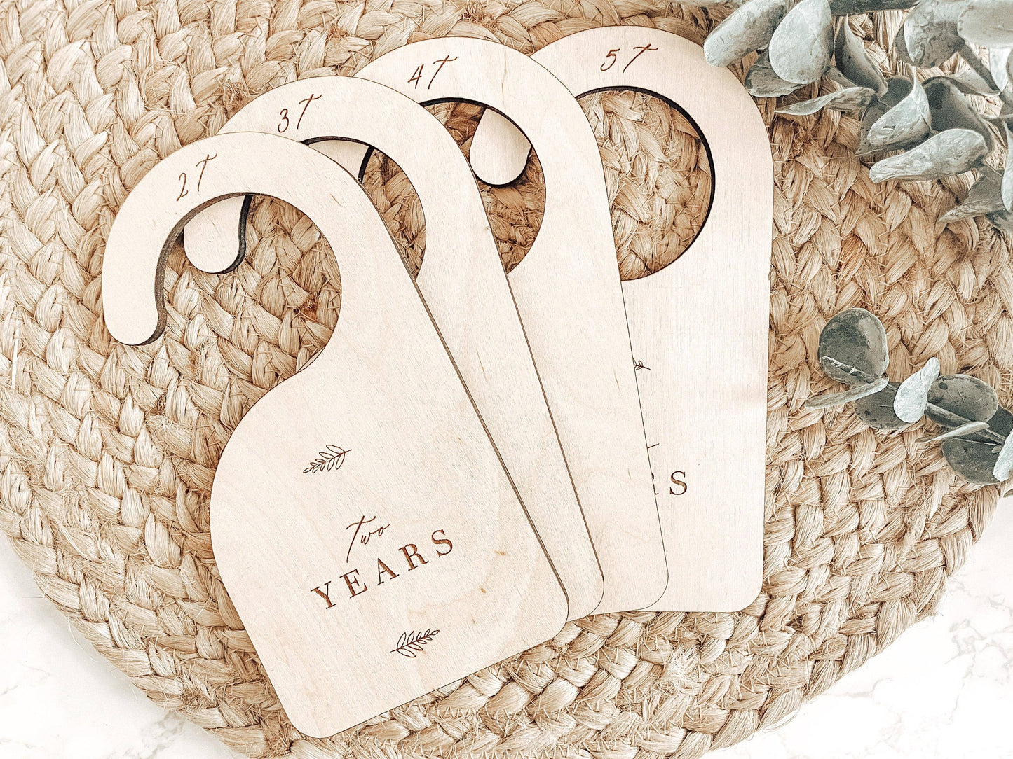 Charlie and Pine - Wooden Baby Closet Dividers – Nursery Size Organizers Newborn to 5T